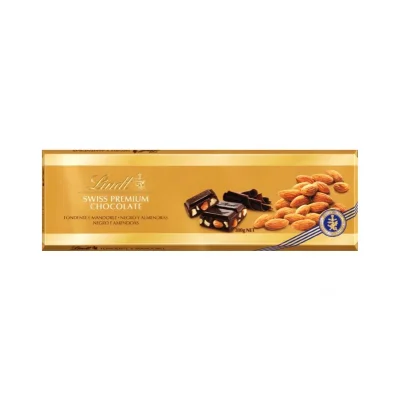 Lindt Tablet Gold 300gr Dark Chocolate and Almonds