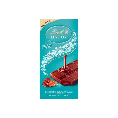 Lindt Lindor Bar 100gr Salted Caramel