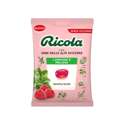 Ricola Sachet 70gr Raspberry & Lemon No Sugar