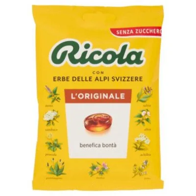 Ricola Caramelle Cristallo di Zucchero alle Erbe Svizzere Gr.70