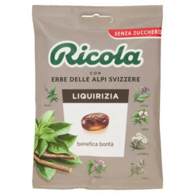 Ricola Caramelle alla Liquirizia senza Zucchero Gr.70