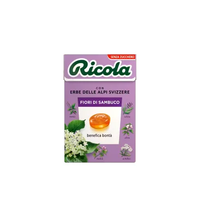 Ricola Box 50gr Elderflowers No Sugar