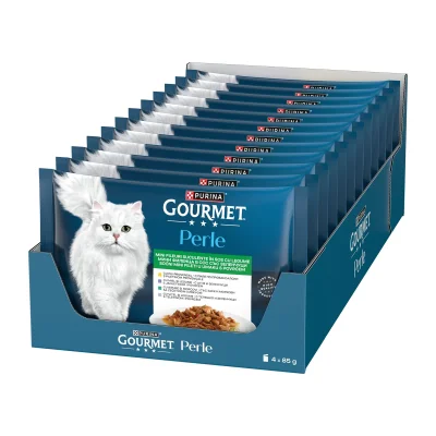 Purina Gourmet Perle Exotic Fine Slices with Vegetables 4x85g