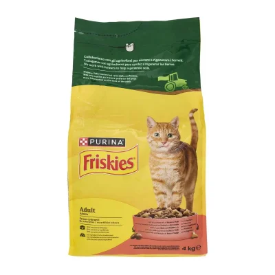 Friskies Adult Cat Beef&Chkn&Veg 4x4kgx2