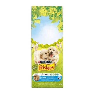 Friskies NESTLÉ FRISKIES JNR Dog Chkn&Veg&Mlk 18kg N6 XE