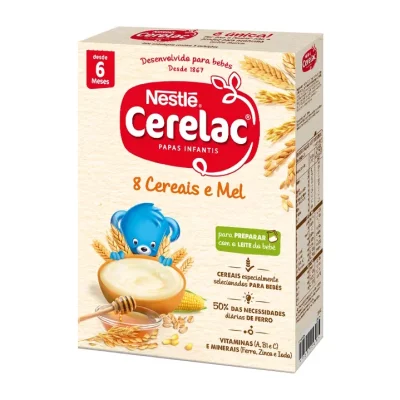 Nestlé Cerelac Non-Dairy Porridge 8 Cereals and Honey 6m+ 9x250g
