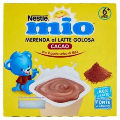 Nestle' Mio Merenda Latte e Cacao Gr.100 Pz.4