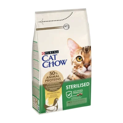 NESTLÉ CAT CHOW STERILISED Chicken 4x3kg N1 XE