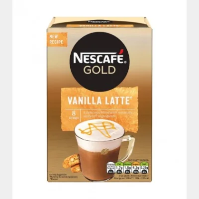 NESCAFE GOLD CAFE LATTE VANILLA (ΦΑΚ.18.5gr) 148gr