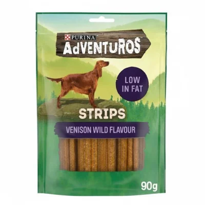 PURINA ADVENTUROS DOG FOOD STRIPS 90gr. DEER XL