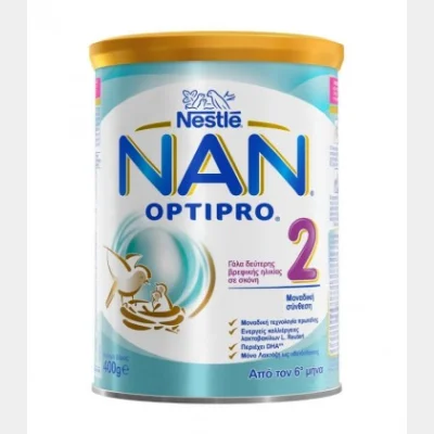 ΝΑΝ 2 OPTIPRO ΓΑΛΑ ΣΚΟΝΗ 400gr ΑΠΟ 6ΜΗΝΩΝ-ΔΕΥΤΕΡΗΣ ΒΡΕΦΙΚΗΣ ΗΛΙΚΙΑΣ
