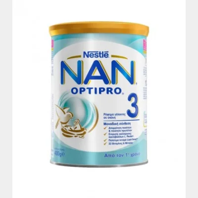 ΝΑΝ 3 OPTIPRO ΡΟΦΗΜΑ ΓΑΛΑΚΤΟΣ ΣΚΟΝΗ 400gr ΑΠΟ 12ΜΗΝΩΝ