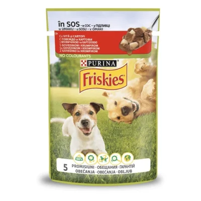 Friskies Dog Pouch Beef And Potatoes 85g