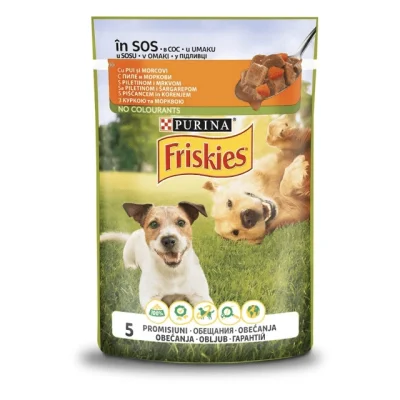 Friskies Dog Pouch Chicken And Carrots 85g