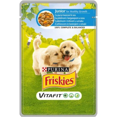 Friskies Dog Pouch Junior Chicken And Carrots 85g