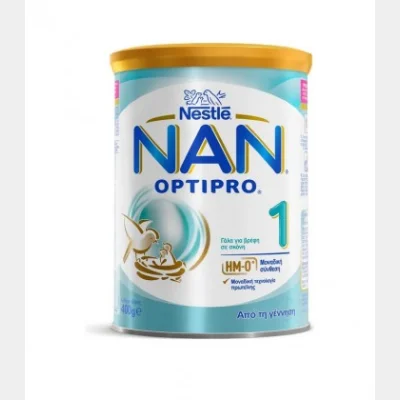 ΝΑΝ 1 OPTIPRO ΓΑΛΑ ΣΚΟΝΗ 400gr ΠΡΩΤΗΣ ΒΡΕΦΙΚΗΣ ΗΛΙΚΙΑΣ