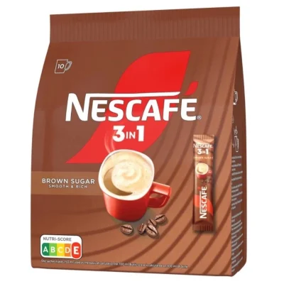 Nescafe 3w1 Brown Sugar Bag 10×16,5g