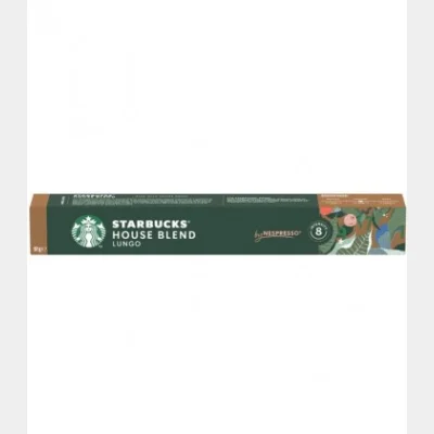 STARBUCKS ESPRESSO CAPSULES "8" 10T HOUSE BLEND LUNGO