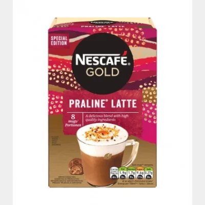 NESCAFE GOLD PRALINE LATTE (ΦΑΚ.18gr) 144gr