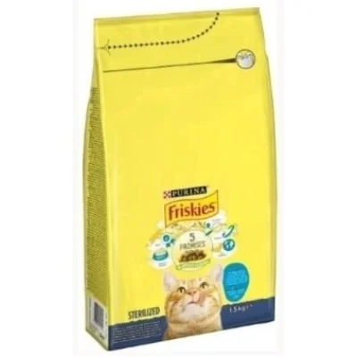 Friskies Cat Sterilised Salmon and Vegetables 1.5kg