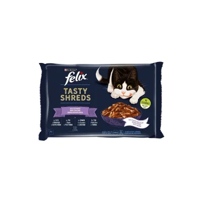 Felix Tasty Shreds Mix Menu 4x80g