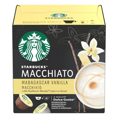 Starbucks Dolce Gusto Madagascar Vanilla Macchiato 12 Capsules