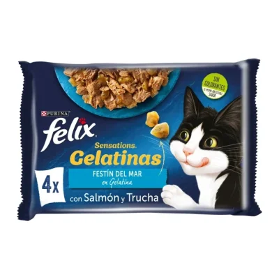 Felix Sensations Fish Selection in Jelly 4x85g