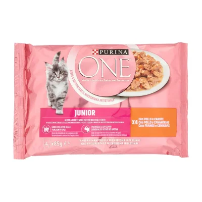 NESTLÉ ONE JNR Cat GiG Chicken 12(4x85g)PT