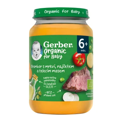 NESTLÉ GERBER ORG Legumes com Vitela 6x190g X2