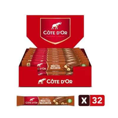 Côte d'Or Whole Hazelnut Milk Chocolate Bar 45g