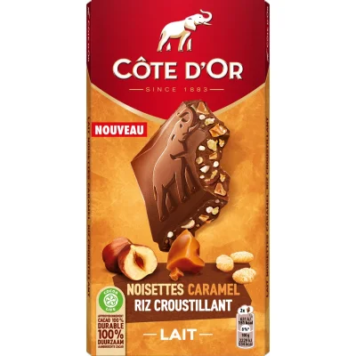 Côte d'Or Bloc Milk Hazelnut Caramel 170g