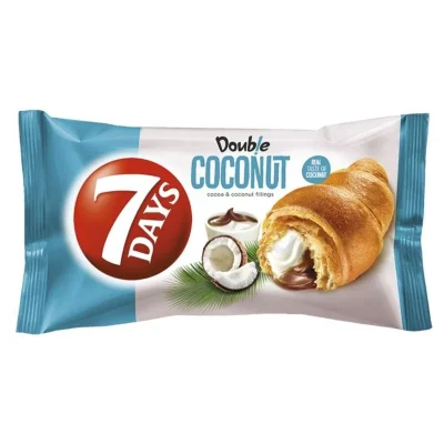7 Days Croissant Double Coconut And Cocoa 80g