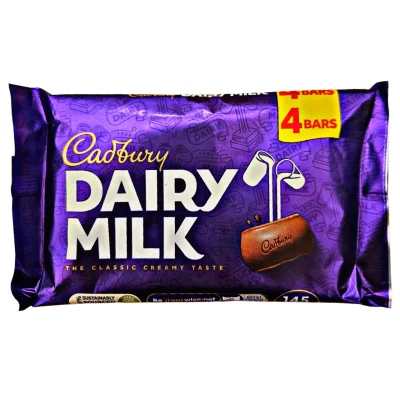 Cadbury Dairy Milk 4 Pack 108.8g