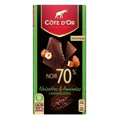 Côte d'Or Fin Noir 70% Dark Nuts 100g