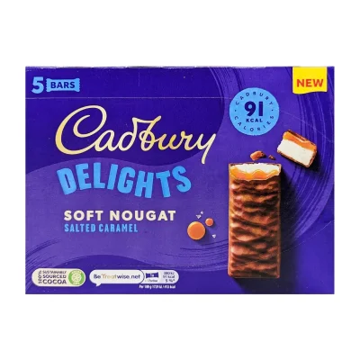 Cadbury Delights Nougat Salted Caramel 5 Pack