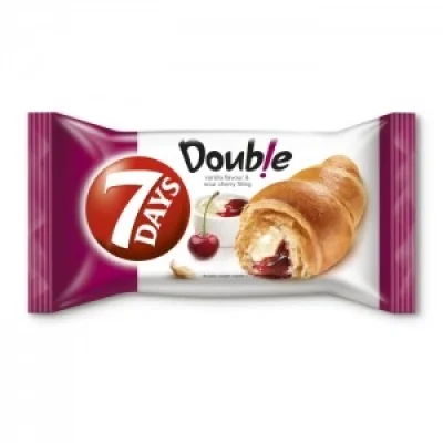 7Days Croissant Super Double Vanilla & Morello 110g