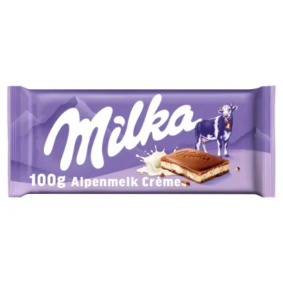 Milka Tablet Alpine Milk Cream 100g
