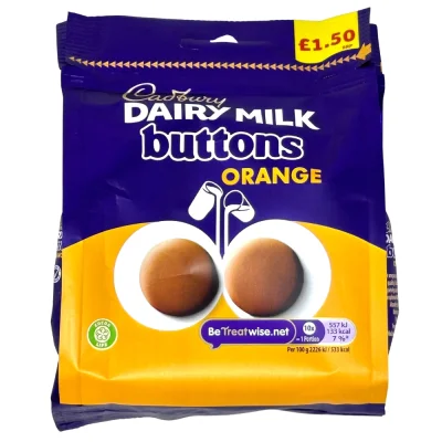 Cadbury Orange Buttons 85g