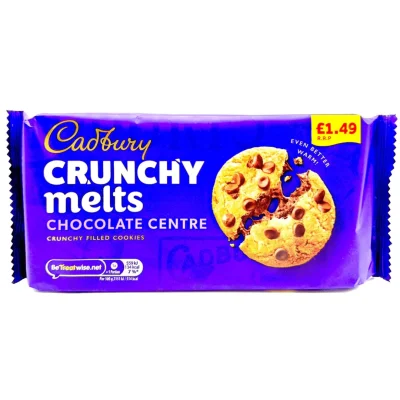 Cadbury Crunchy Melts Chocolate 156g