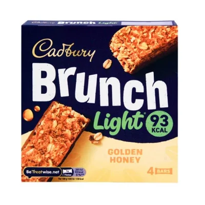 CADBURY brunch light bar golden honey 4x28g