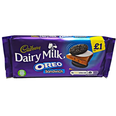 Cadbury Dairy Milk Oreo Sandwich 96g