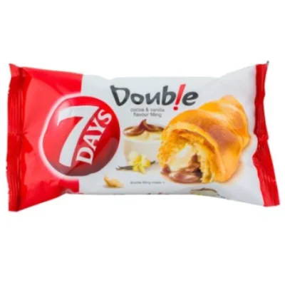 7Days Croissant Midi Cocoa And Vanilla 60g