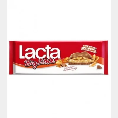 LACTA ΣΟΚΟΛΑΤΑ BIG TIME ΦΥΣΤΙΚΙ-ΚΑΡΑΜΕΛΑ 276gr