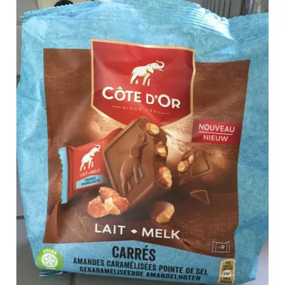 Côte d'Or Carré Nuts Caramel 180g