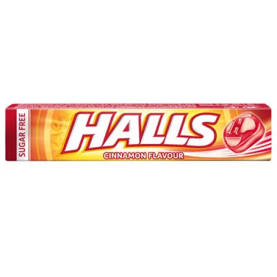 HALLS 20x32gr CINNAMON SUGAR FREE