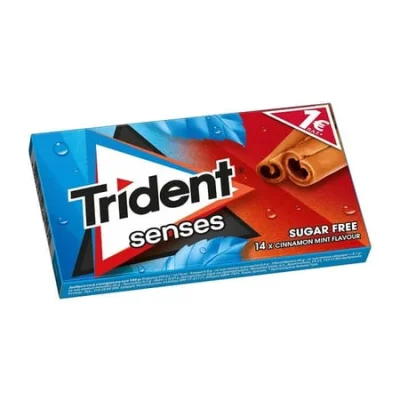 Trident Senses Cinnamon Sugar Free 27g Τσίχλα Κανέλα