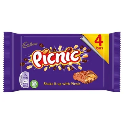 Cadbury Picnic 4 Pack 128g