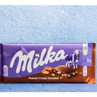 Milka Peanut Crispy Caramel 90G