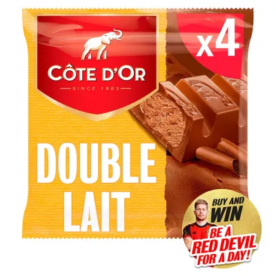 Côte d'Or Bar Double Milk 4-Pack