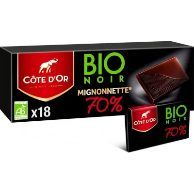 Côte d'Or Mignonnettes Bio 70% Dark 180g